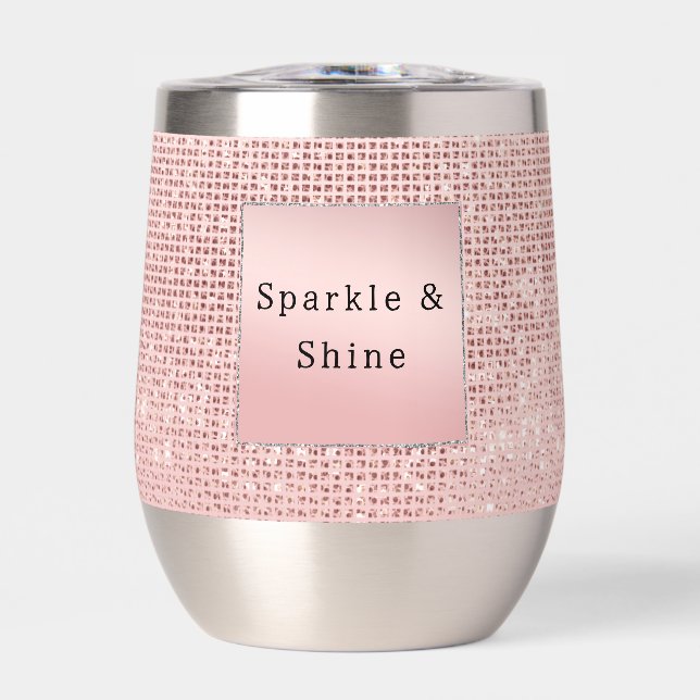 Sparkle Rose Gold Glam Brown Glitzer (Vorderseite)