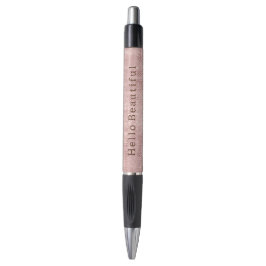 Sparkle Rose Gold Glam Brown Glitzer Kugelschreiber