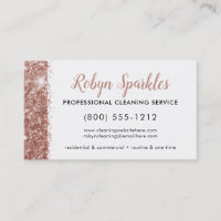 Sparkle Rose Gold Pink Reinigungsservice Haushalts