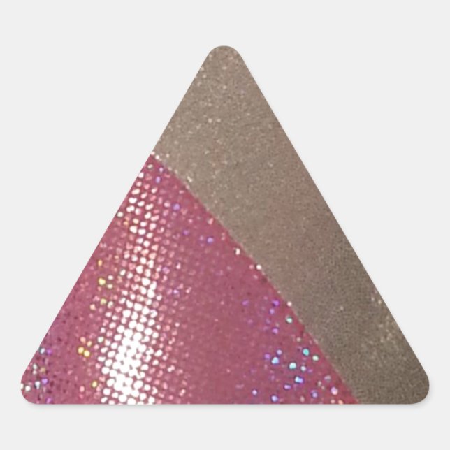 Sparkle & Shine Dreieckiger Aufkleber (Vorderseite)