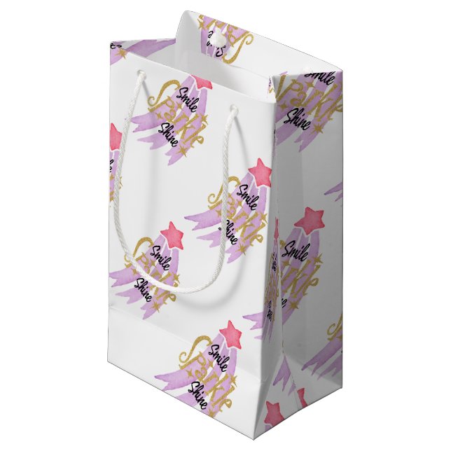Sparkle Shine Star Kleine Geschenktüte (Vorderseite Schrägansicht)