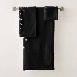 Sparkle Sparkle Little Star Black Starlight Badhandtuch Set