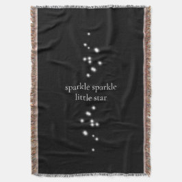 Sparkle Sparkle Little Star Black Starlight Decke