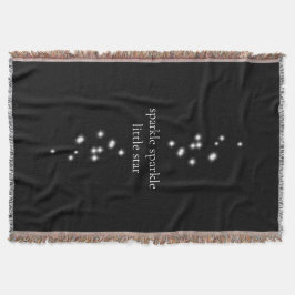 Sparkle Sparkle Little Star Black Starlight Decke