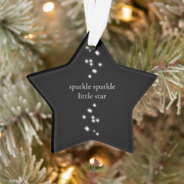 Sparkle Sparkle Little Star Black Starlight Ornament