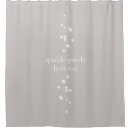 Sparkle Sparkle Little Star Silver Grau Starlight Duschvorhang