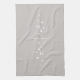 Sparkle Sparkle Little Star Silver Grau Starlight Geschirrtuch