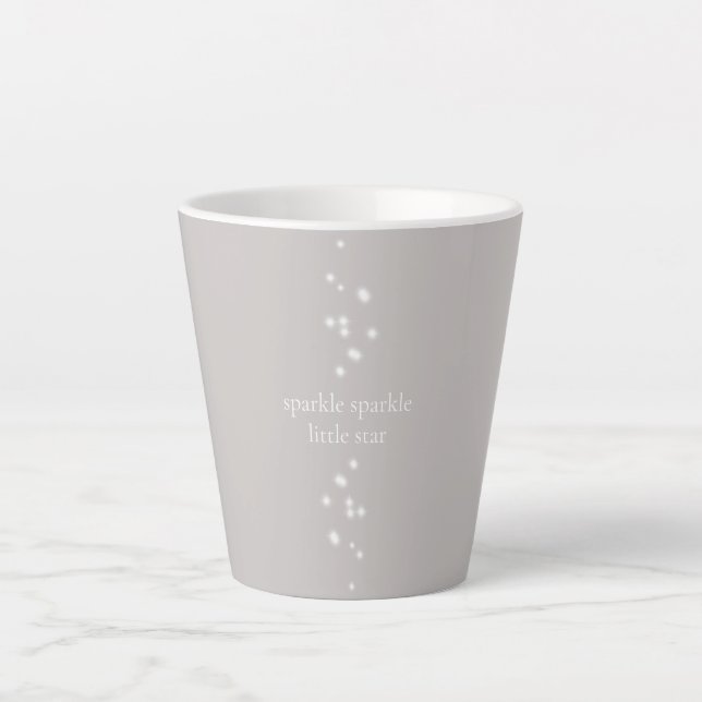 Sparkle Sparkle Little Star Silver Grau Starlight Milchtasse (Vorderseite)