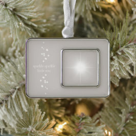 Sparkle Sparkle Little Star Silver Grau Starlight Rahmen-Ornament Silber