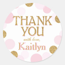 Sparkle Sprinkle Punkte Dankeschön Label