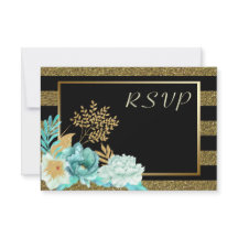 Sparkle Stripe Gold Minze Blumenzange RSVP