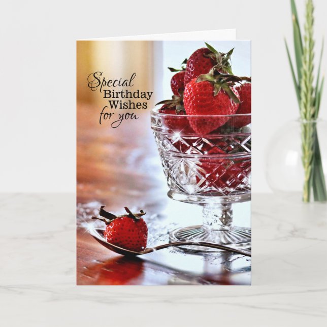 Sparkle und Joy Birthday Wishings Card Karte (Vorderseite)
