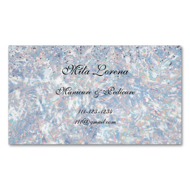 SPARKLE UND SCHEIN MIT UNSEREM OPAL THEMA MAGNETISCHE VISITENKARTE (Vorderseite)