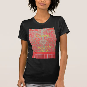 Sparkle und Shine: Roter Glitzer Herzlichen Glückw T-Shirt
