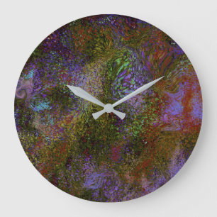 Sparkle Wand an Wand Große Wanduhr