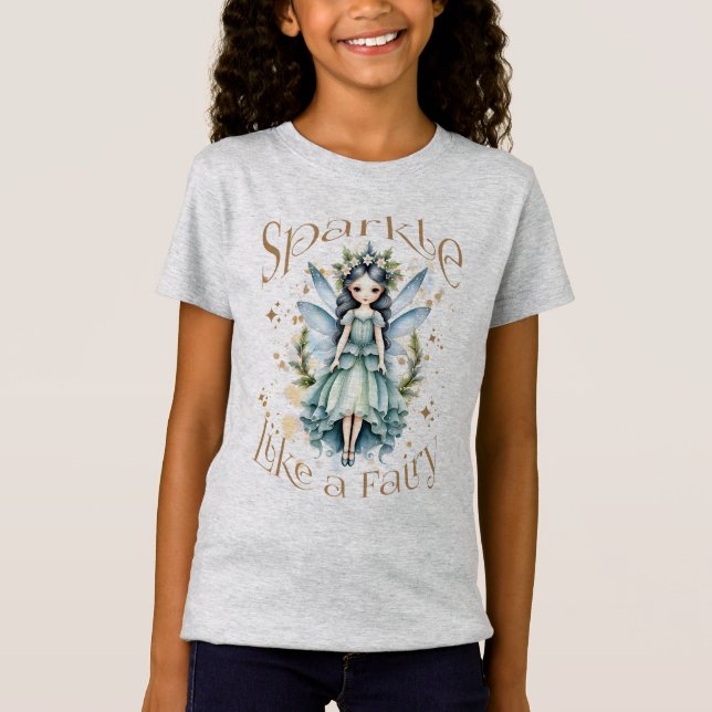 Sparkle wie ein märchenhafter grauer T - Shirt (Vorderseite)