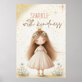 Sparkle with kidness poster