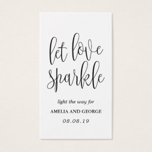 Sparkler Envoyer des étiquettes Lovely Calligraphy