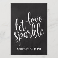 Sparkler-Sign-Off für preiswerte Chalkboard-Zeiche