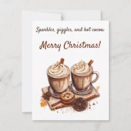 Sparkles, Giggles, and Hot Cocoa: Merry Christmas Einladung