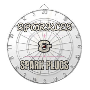 Sparkles & Spark Plugs — Dartboard Dartscheibe