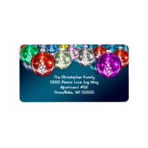 Sparkling Baubles Weihnachtsanschrift