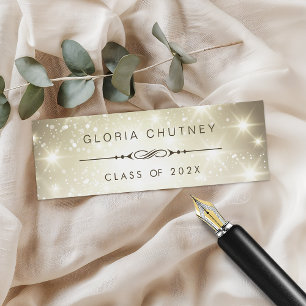 Sparkling Bokeh Personal Abschluss Name Card Telefonnummerkarte
