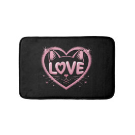 Sparkling Cat Love Badematte