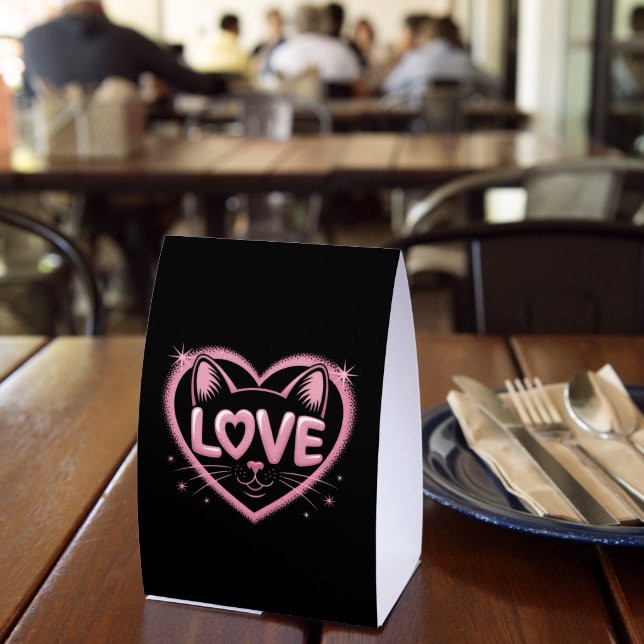 Sparkling Cat Love Tischaufsteller (In Situ (Restaurant))