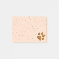 Sparkling Cat Paw Print - Orange