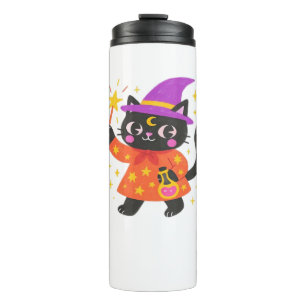 Sparkling Celestial Kitty Hexe Classic T - Shirt Thermosbecher