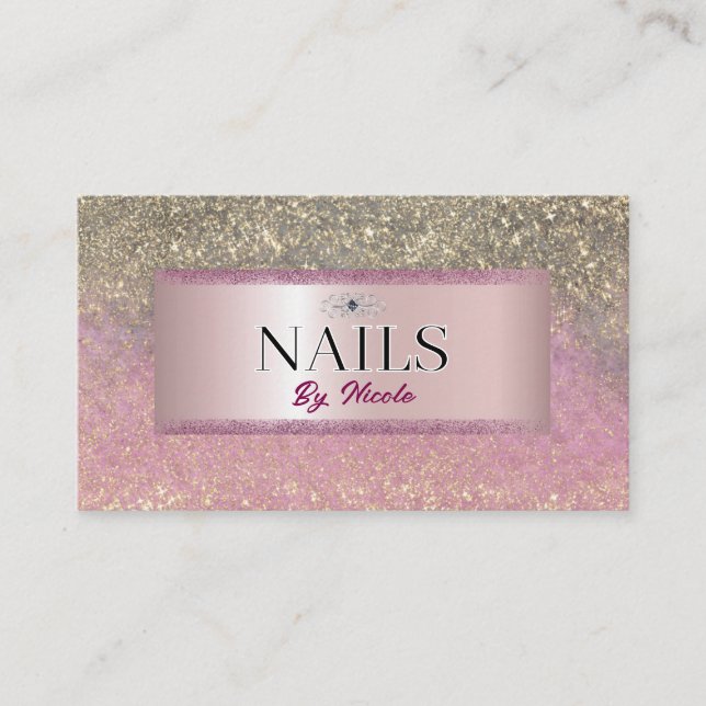 Sparkling Chic Business Card Visitenkarte (Vorderseite)