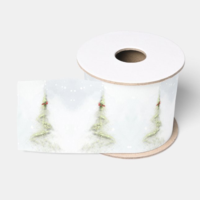 Sparkling Christmas Tree elegant ribbon  Ripsband (Spule)