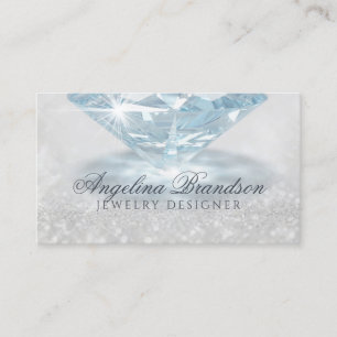 Sparkling Diamond Jeweler Jewelier Designer Card Visitenkarte