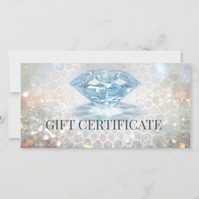 Sparkling Diamond Jewelry Designer Geschenkkarte Dankeskarte (Vorderseite)