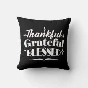 Sparkling Erntedank Quote Holiday Design Kissen