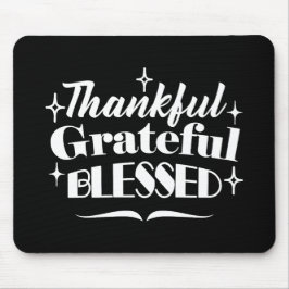 Sparkling Erntedank Quote Holiday Design Mousepad