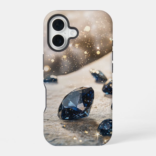 Sparkling Gemstone Phone Case iPhone 16 Hülle (Rückseite)