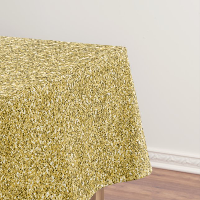 Sparkling Gold Glitzer Glam   Tischdecke (Beispiel)