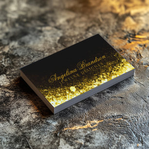 Sparkling Gold Juweler Schmuck Designer Black Card Visitenkarte