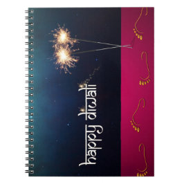 Sparkling Happy Diwali - Notebook Notizblock