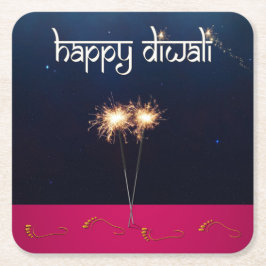 Sparkling Happy Diwali - Paper Untersetzer