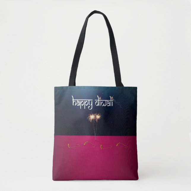 Sparkling Happy Diwali - Tote Bag Tasche (Vorderseite)