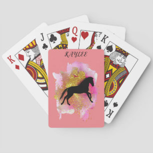 SPARKLING HORSE SPIELKARTEN PERSONALISIERT.
