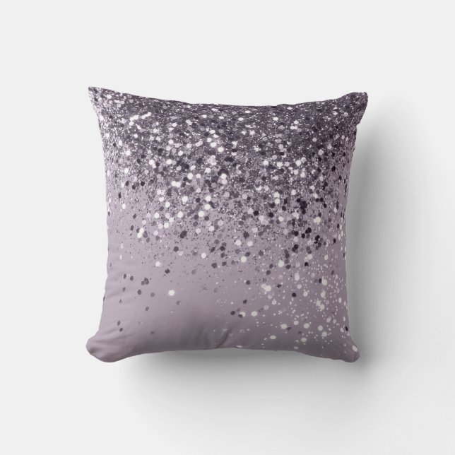 Sparkling Lavender Lady Glitzer #2 #shiny #decor Kissen (Vorderseite)