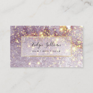 Sparkling-Lila Aquarellfarbenkarte Visitenkarte