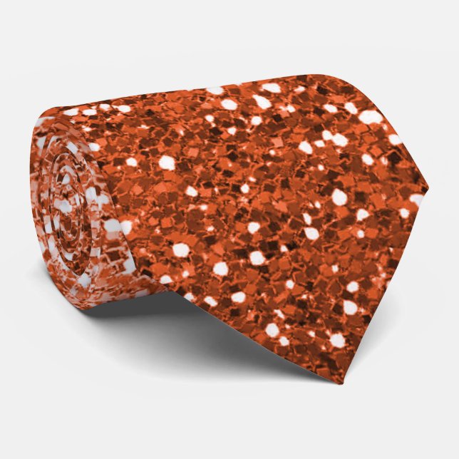 Sparkling Modern Ombre Gradient Neck Tie Krawatte (Gerollt)