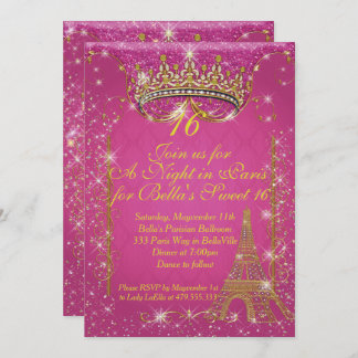 Sparkling-Pariser Party Einladungen