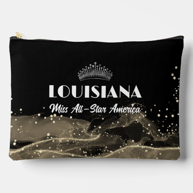 Sparkling Sand Custom Pageant Accessory Bag Zubehörtasche (Vorderseite)