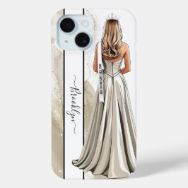 Sparkling Sand Pageant Portrait Blonde Case-Mate iPhone Hülle